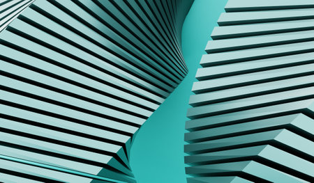 Abstract background, spiral circle, 3D illustrationの写真素材