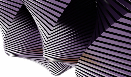 Abstract background, spiral circle, 3D illustrationの写真素材