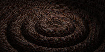 Ring, center point, circle wave, abstract background, 3D illustrationの写真素材