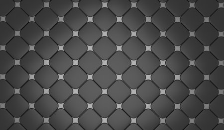 Rounded Square Texture, Simple Abstract Background, Geometric, 3D Illustration