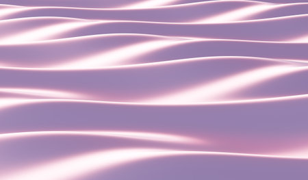 Abstract texture, wave pattern, reflective water surface, 3D illustrationの写真素材