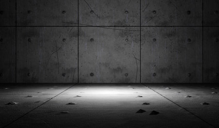 Wall texture, cement, empty room, 3D illustrationの写真素材