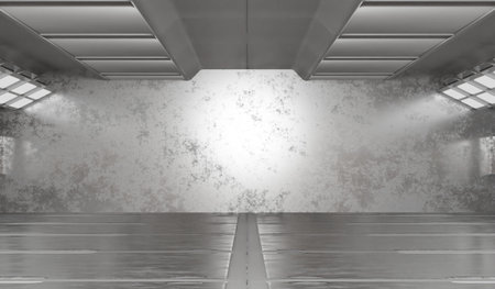 Technology Tunnel, Light Walkway, 3D Illustration