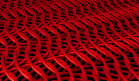 Abstract mesh, rope background, 3D illustrationの写真素材