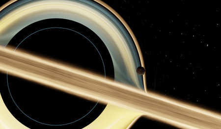 Saturn, rings, space, 3D illustration