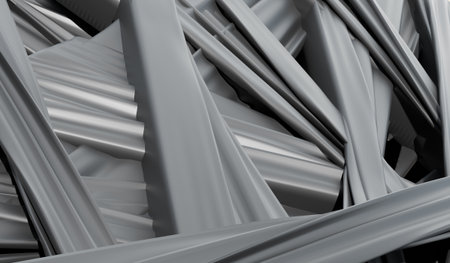 Straight lines, diagonal lines, overlapping lines, abstract background, 3D illustration