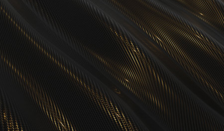 Fluttering, Kevlar texture, 3D illustration