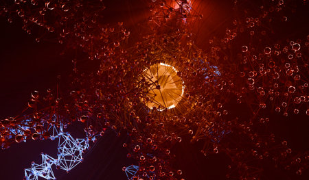 Technology, Background, Chemistry, Molecule Science Biology Science 3D Illustrationの写真素材