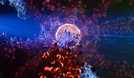Technology, Background, Chemistry, Molecule Science Biology Science 3D Illustration