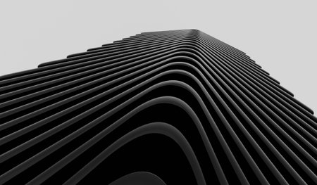 Modern abstract black grid line background