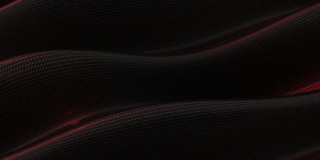 Red Kevlar, modern background, 3D illustrationの写真素材