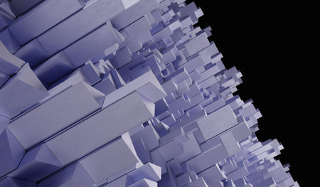 Abstract triangles, technology background, abstract, modern, geometry, 3D illustration.