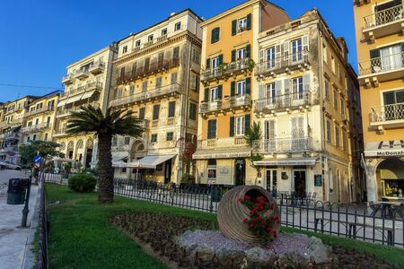 CORFU, GREECE - MAY 21: View of downtown of Corfu (Kerkyra), Greece on May 21, 2018のeditorial素材