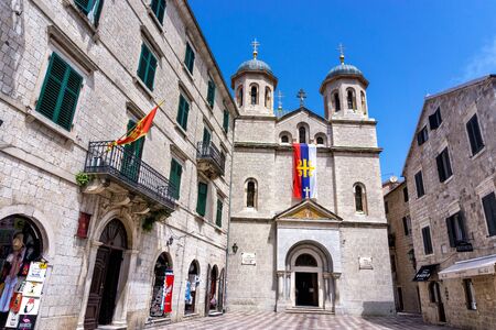 KOTOR, MONTENEGRO - JULY 8: Church of St. Nicholas,Kotor in Montenegro,Europe on July 8, 2018のeditorial素材