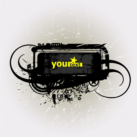 Grunge Vector Banner Backgroundのイラスト素材
