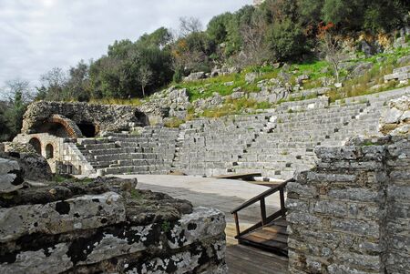old ancient theaterの写真素材
