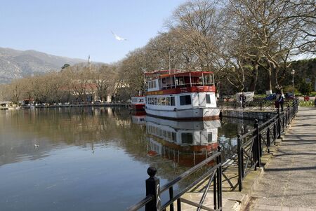 ship in winterの写真素材