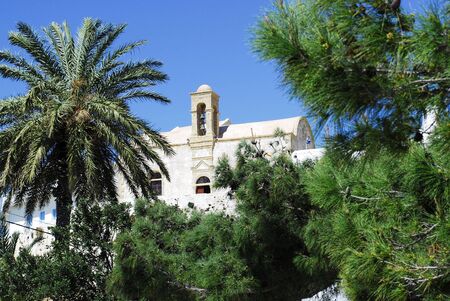 the church in the Monastery of Chrisoskalissa in creteの写真素材