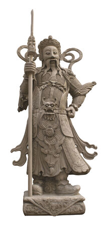 old Chinese statues in thailandの写真素材