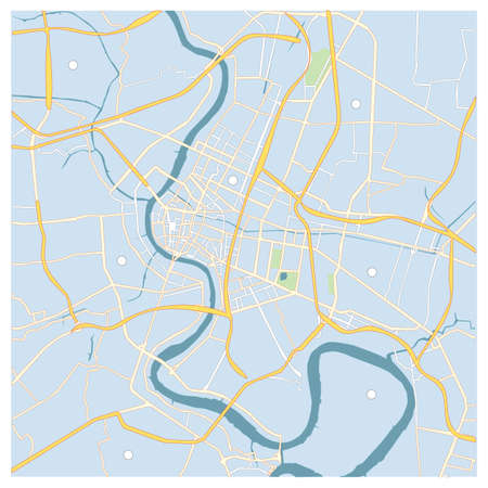 city map for any kind of digital info graphics and print publication.のイラスト素材