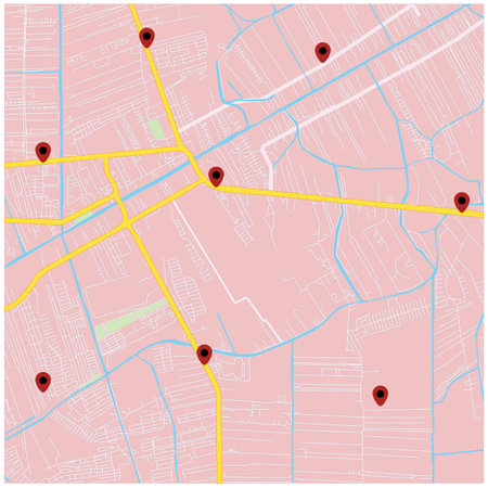 city map for any kind of digital info graphics and print publication.のイラスト素材