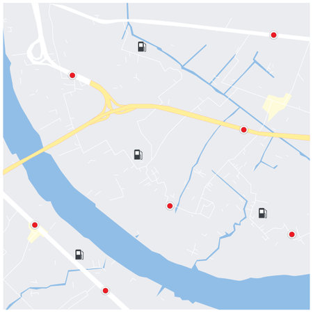city map for any kind of digital info graphics and print publication.のイラスト素材