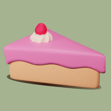 3d bakery illustration. Cute bakery image , dessert, water ,drink, 3d render.の写真素材