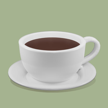 3d bakery illustration. Cute bakery image , dessert, water ,drink, 3d render.の写真素材