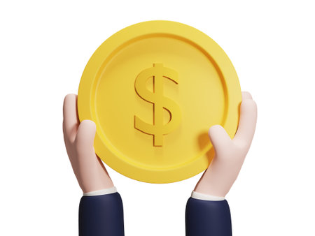 3d render illustration. Finance, investment, money growth, finance cartoon character.の写真素材