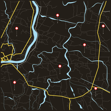 city map for any kind of digital info graphics and print publication.のイラスト素材