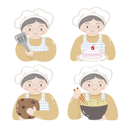 Vector illustration of a girl wearing a hat. Holding candy. Drinking water. Isolated color background.のイラスト素材