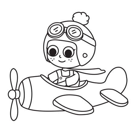 Coloring pictures for children, various activities, playing, playing sports, gardeningのイラスト素材