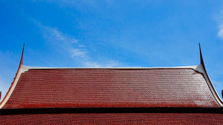 Roof of architecture in templeの写真素材