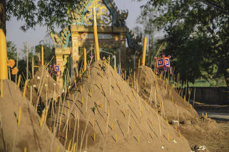 Sand of pagodaの写真素材