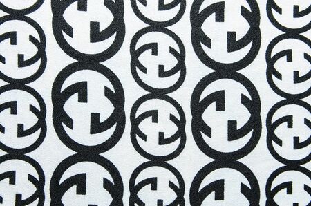 Circle of fabric background