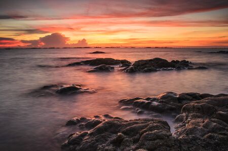 Seascape of  stoneの写真素材