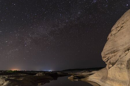 Milky way of stoneの写真素材