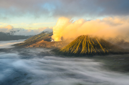 Mist of valcanoの写真素材