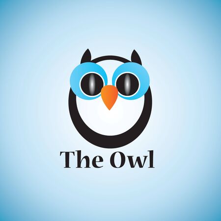 owl logoのイラスト素材