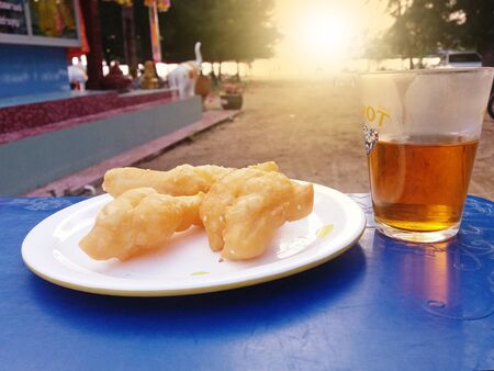 dough stick and tea