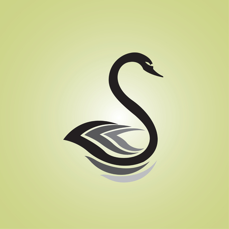 swans  ideas design illustration on backgroundのイラスト素材