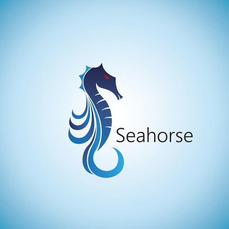 seahorse ideas design vector illustration on backgroundのイラスト素材