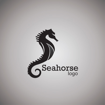 seahorse ideas design vector illustration on backgroundのイラスト素材