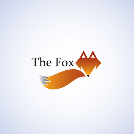 fox ideas design vector illustration on backgroundのイラスト素材