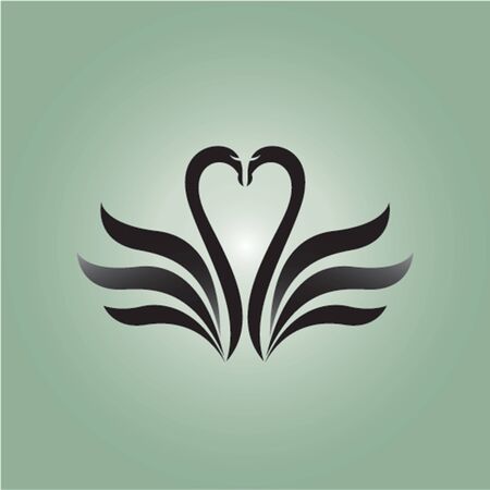 swans ideas design vector illustration on backgroundのイラスト素材