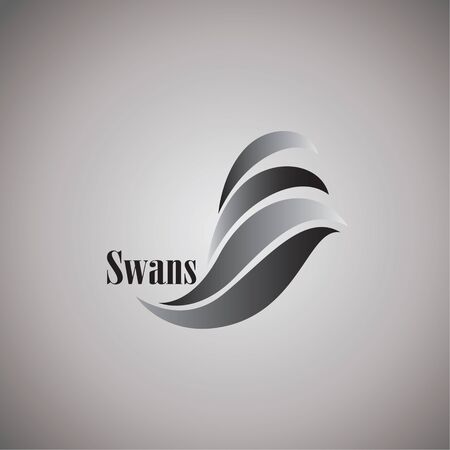 swans ideas design vector illustration on backgroundのイラスト素材