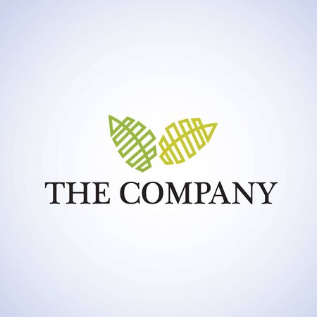 leaf  ideas design vector illustration on backgroundのイラスト素材