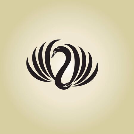 swans  ideas design vector illustration on backgroundのイラスト素材