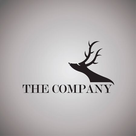 deer logo ideas design vector illustration on backgroundのイラスト素材