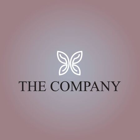 Butterfly logo ideas design vector illustration on backgroundのイラスト素材